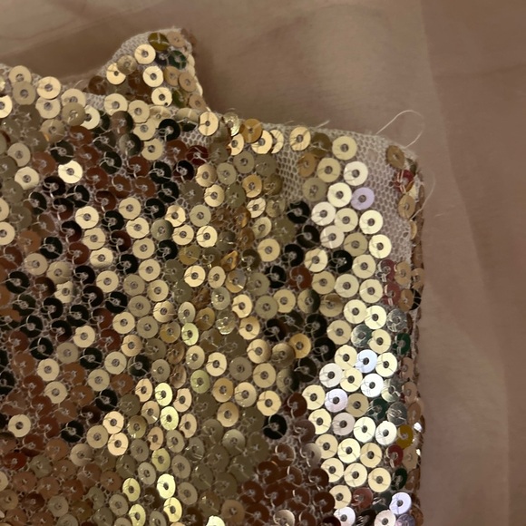 Betsey Johnson Pink and Gold Sequin Mini Dress - Picture 7 of 12